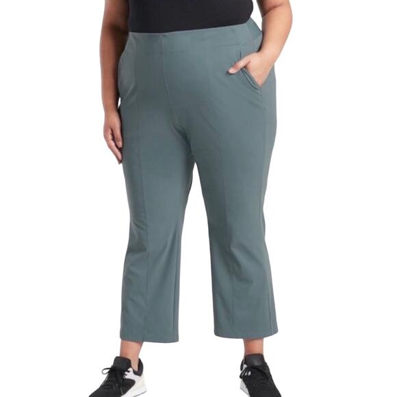 Athleta Cosmic Kick Flare Pant Metropolis Grey 24 - Picture 2 of 11